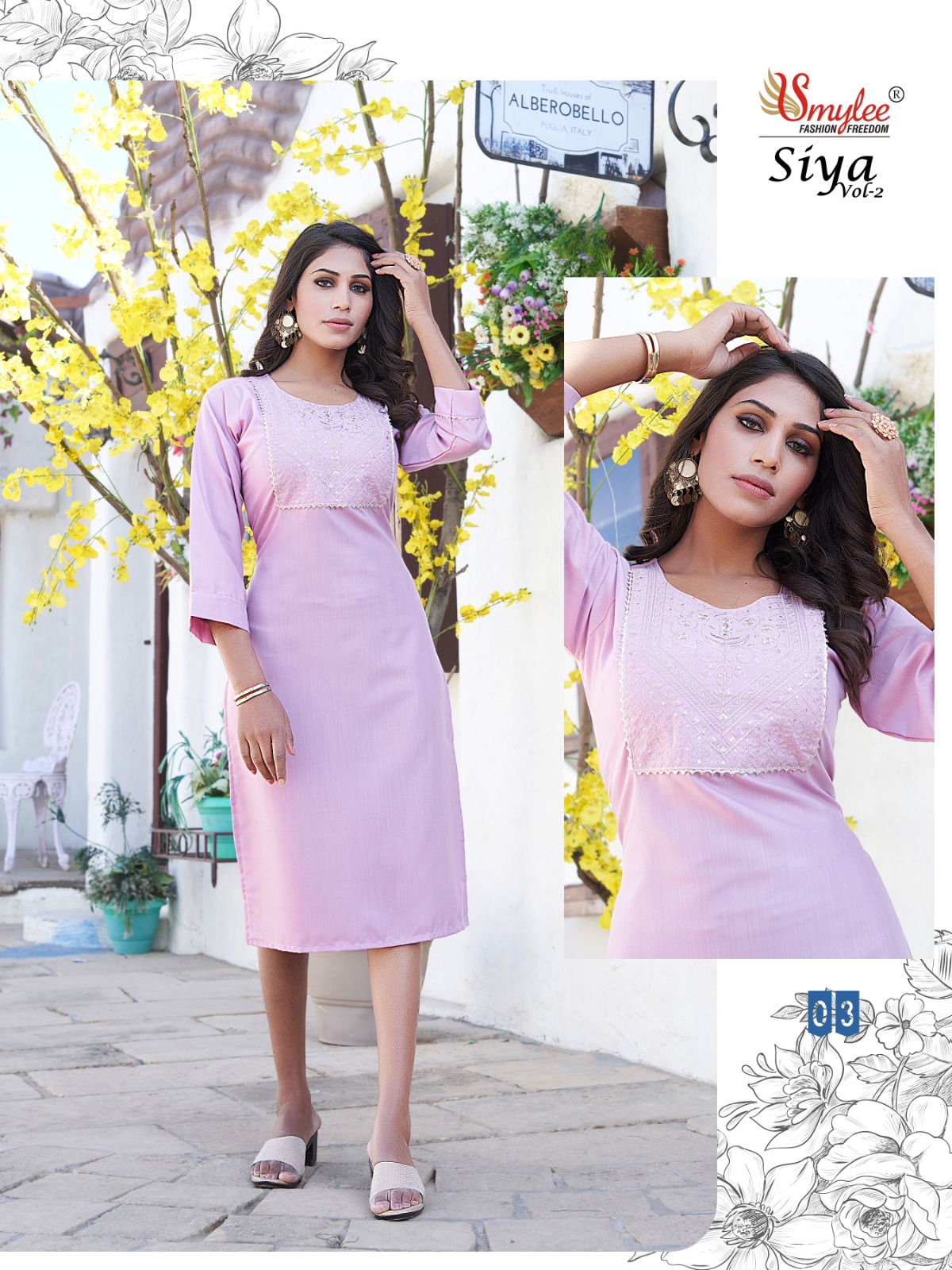 SIYA vol 2 Rung Daily Wear Wholesale Designer Kurtis Catalog